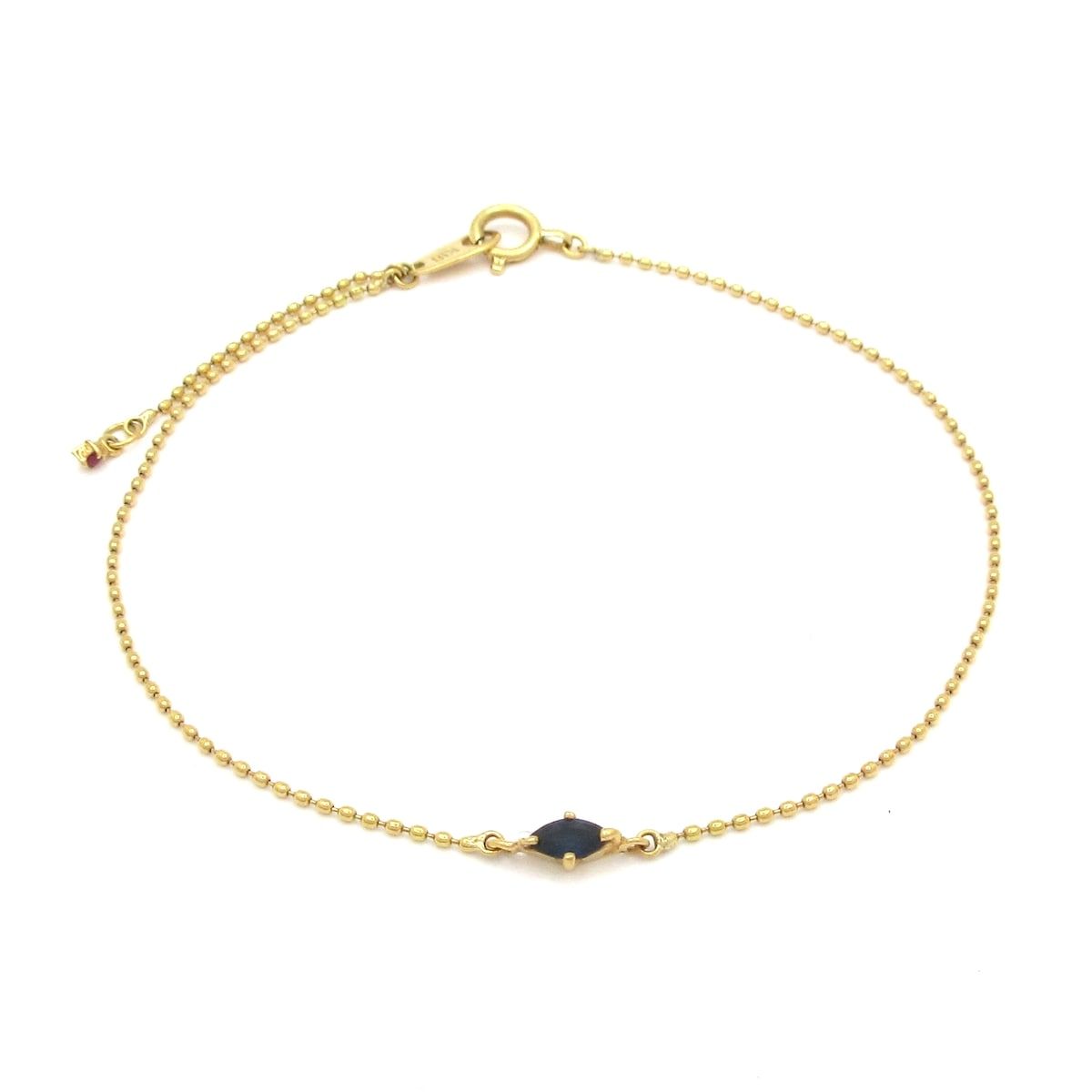 e m イーエム ブレスレット K 18 YG ダークネイビー 総重量 0 8 g