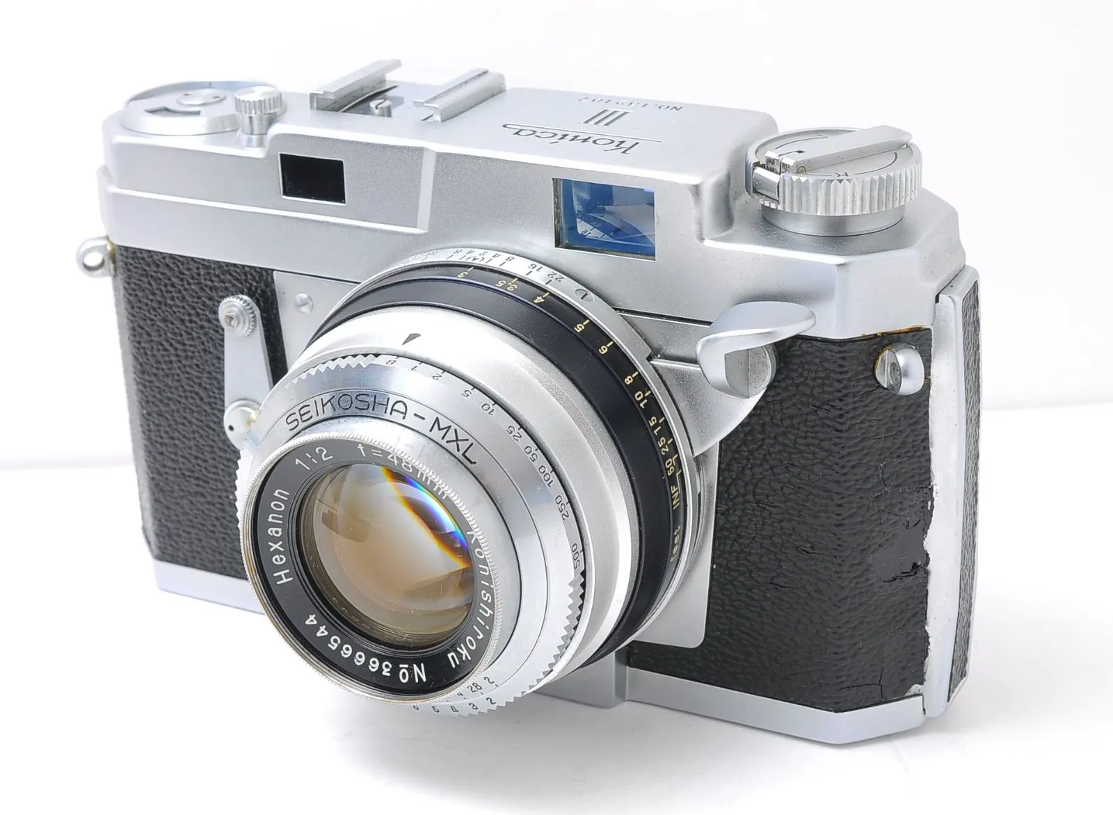 KONICA III Hexanon 48mm F2 レンジファインダー 実用□コニカ KONICA III 48mm F2□□シャッター全速完動□PPP 50 48mm
