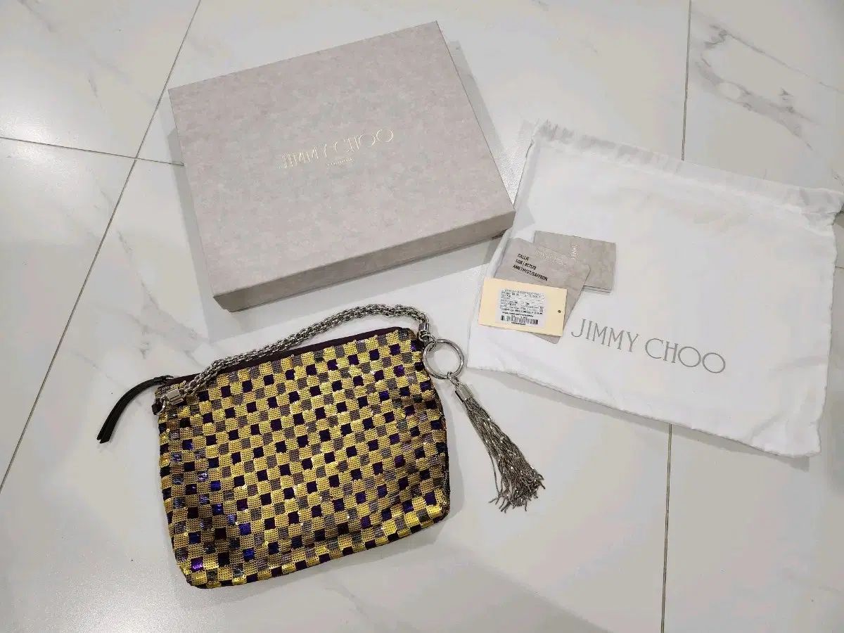 ジミーチュウ CALLIE バッグスパンコールバッグ