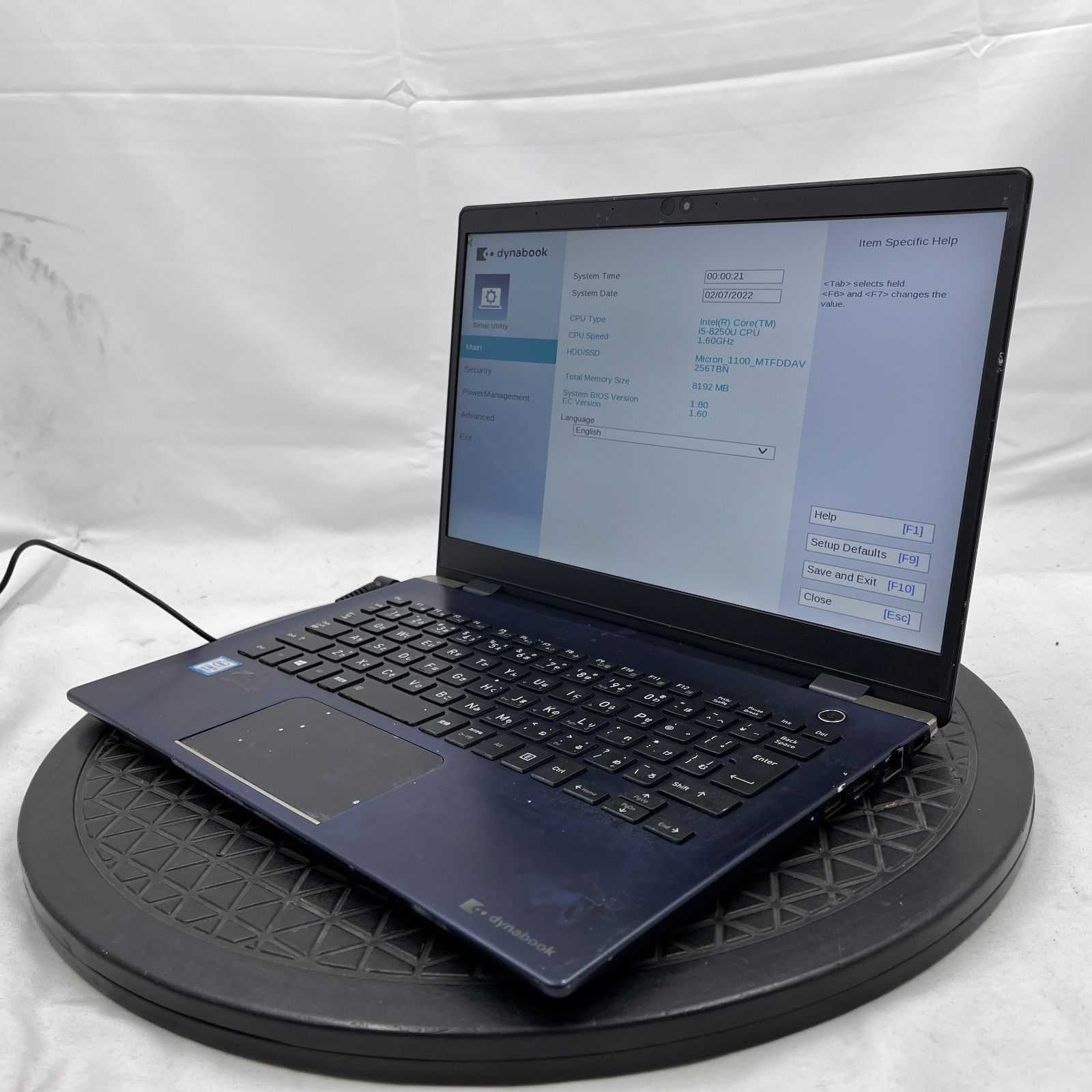 BT内蔵無し Dynabook 東芝 P 1 G 6 JD BL Core i 5 8250 U 8 GB SSD 256 13 3インチ OS無し ノートパソコン RM 679