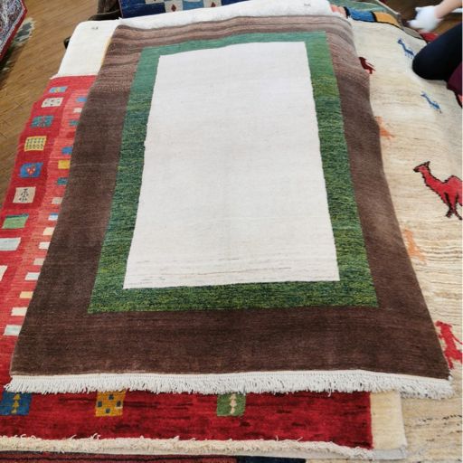 ギャッベ 手織りウールラグ 156 106 cm カシュガイ