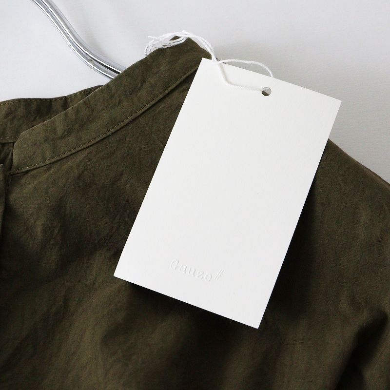 スイッチングギャザーシャツドレス F