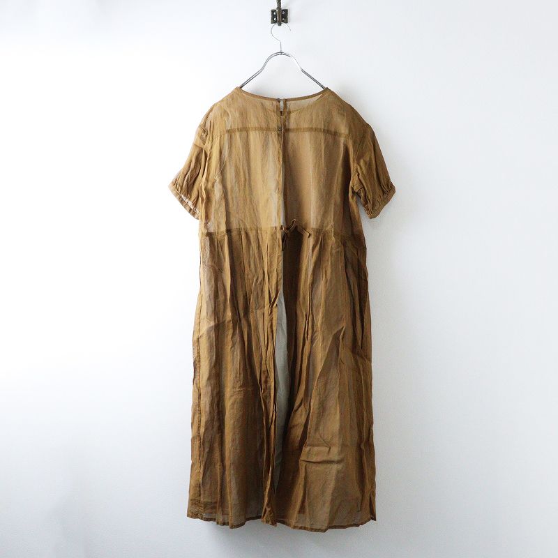 ローブデポー ROBE de PEAU オーガンジーワンピース F ベージュ系 トップス シアー