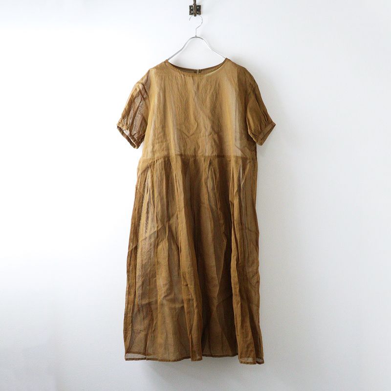 ローブデポー ROBE de PEAU オーガンジーワンピース F ベージュ系 トップス シアー