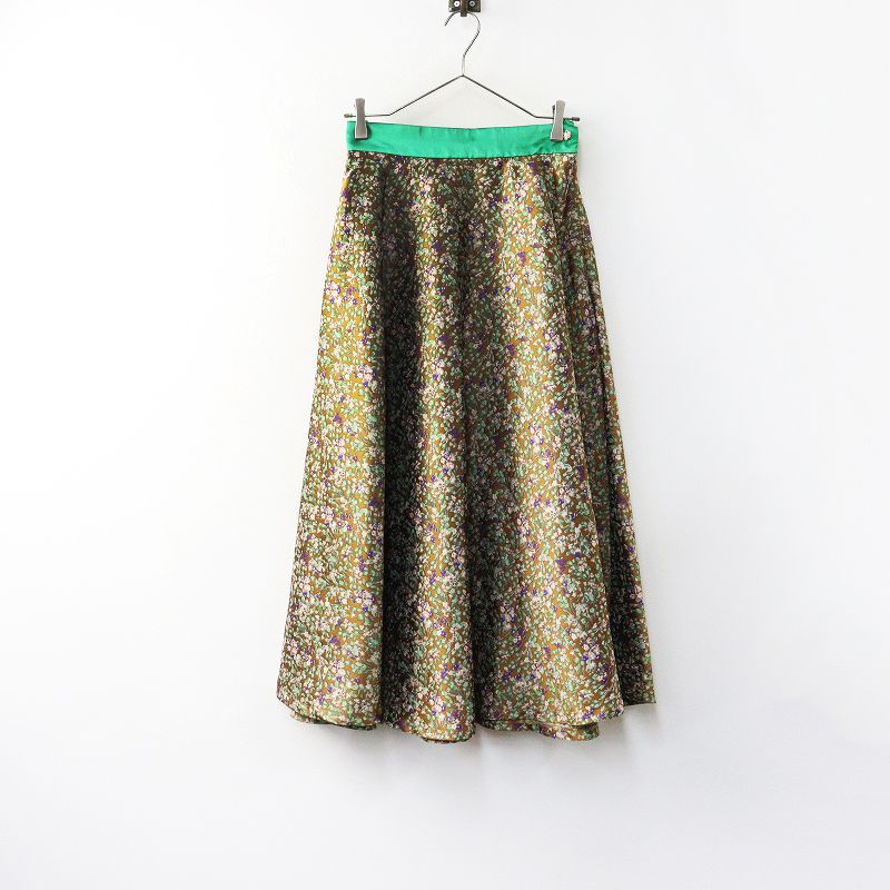 2021AW ロイスクレヨン Lois CRAYON フラワー ジャガード ロング