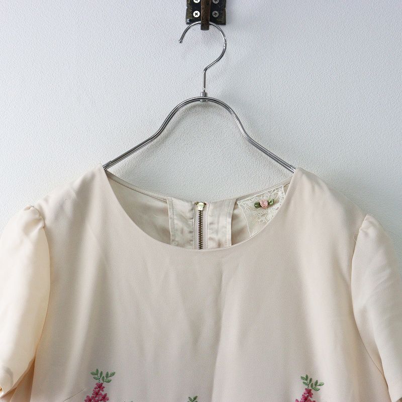 おまとめ3点【極美品♡】ローズティアラジュエル　お花刺繍フレアワンピース　42 ローズティアラ 刺繍ワンピース 42 - メルカリ