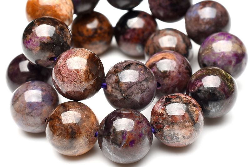 １点物 癒やしの石 ブラウン スギライト 10 mm ブレスレット パワーストーン 天然石 _U 8063