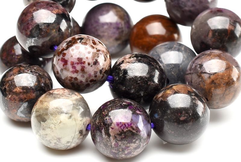 １点物 癒やしの石 ブラウン スギライト 11 mm ブレスレット パワーストーン 天然石 _U 8069