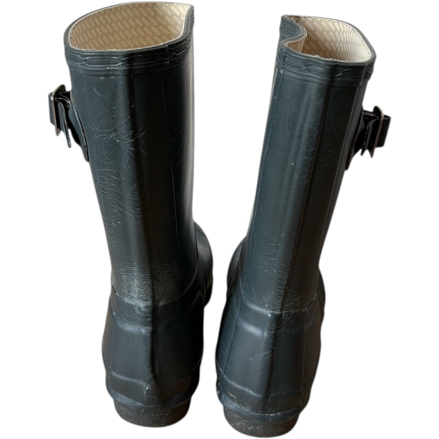 Z1636 ハンター 長靴 HUNTER ブラック 長靴 バックル レインシューズ