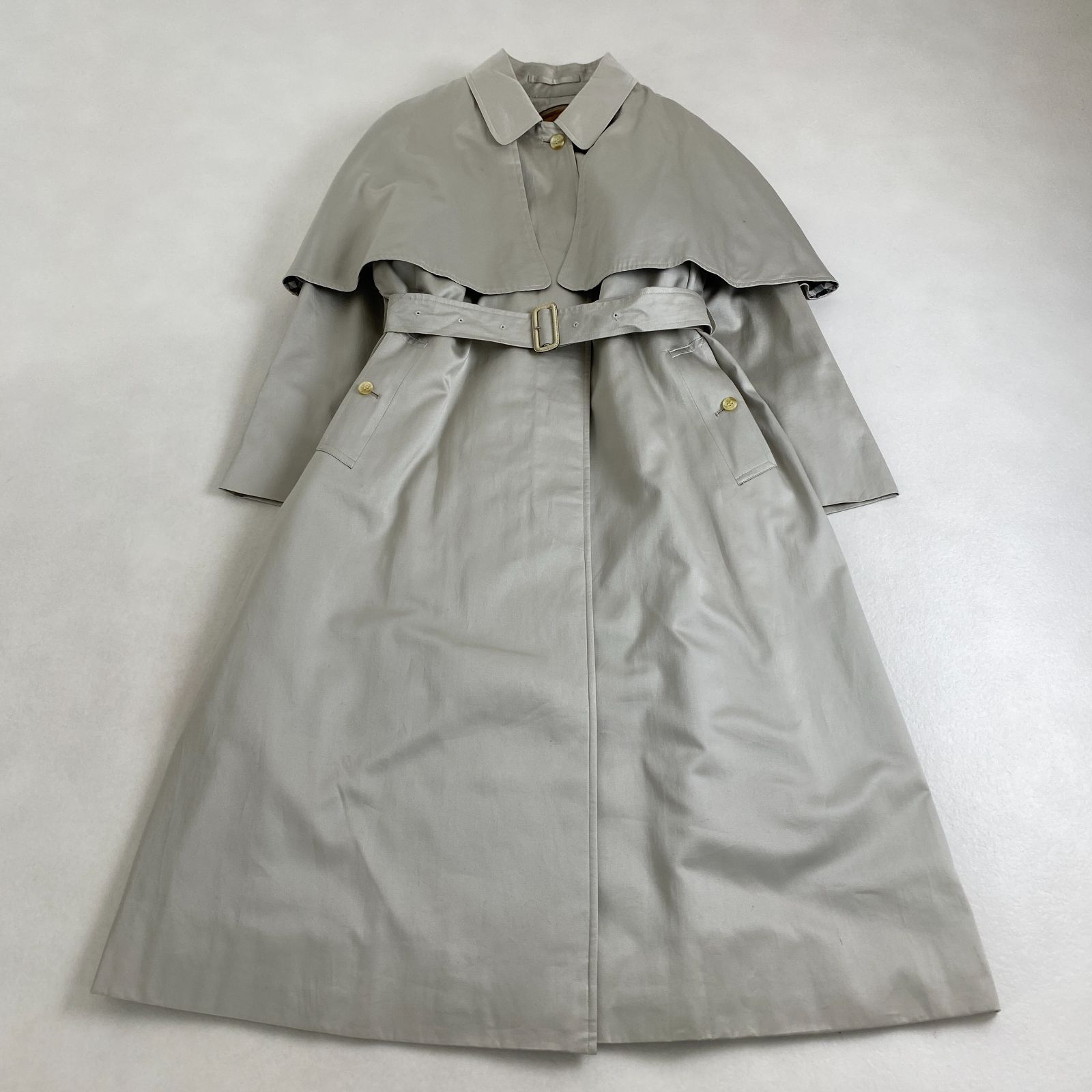 バーバリー トレンチコート バーバリーズ 白タグ ライナー ベルト 3 way 取り外し 大振り襟 M L相当