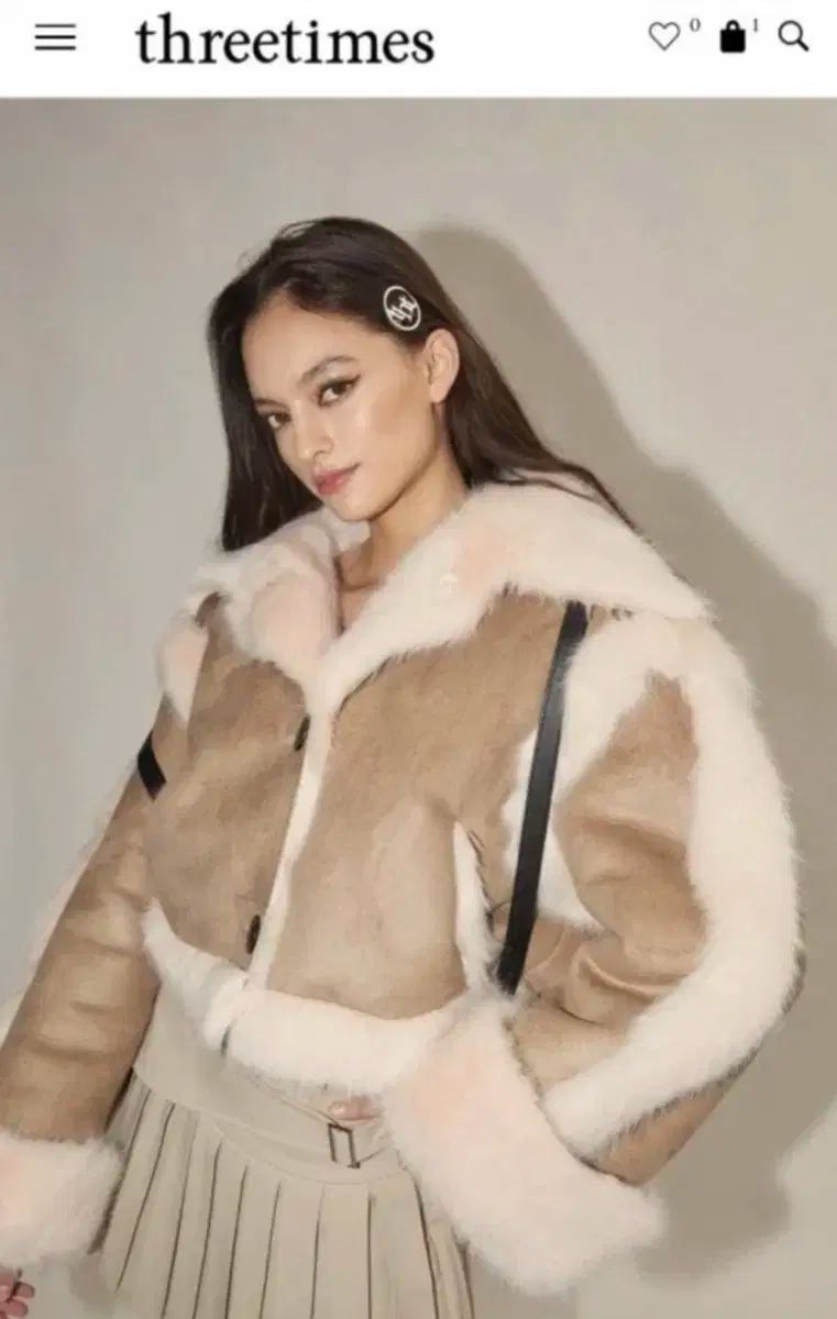 threetimes BUNNYファー 21fw