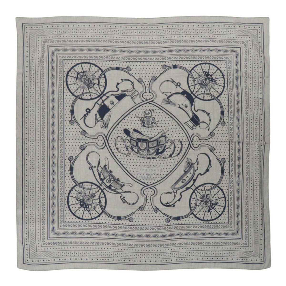 エルメス カレジェアン SPRINGS スプリングス ショール ユニセックス