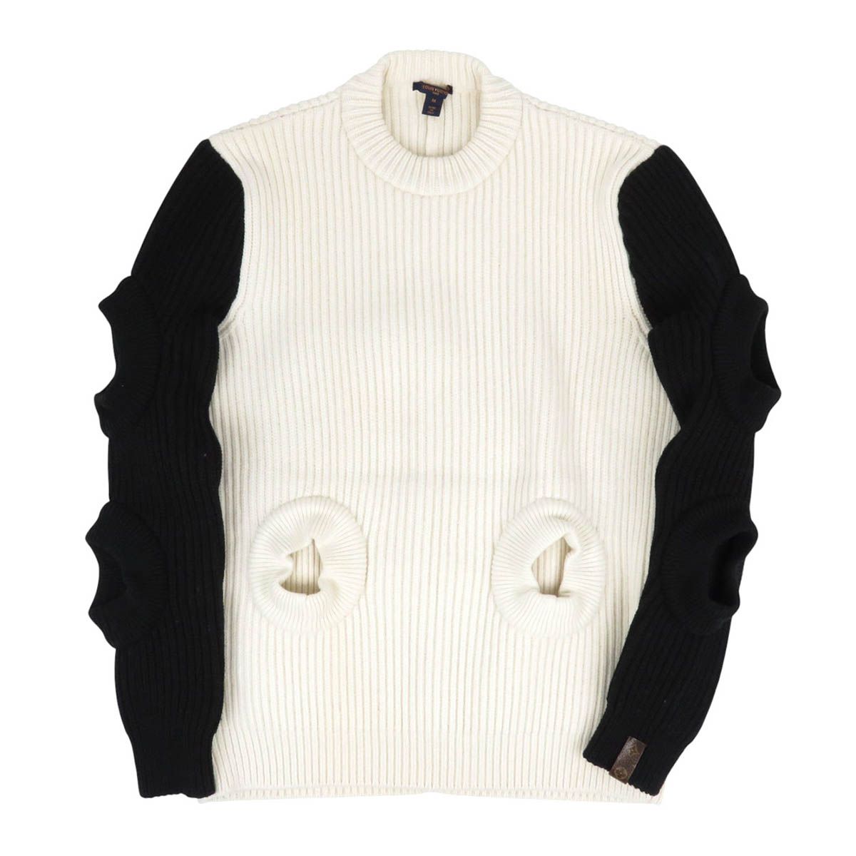 LOUIS VUITTON ホワイトリブセーター ◇Louis Vuitton 23AW◇Louis 4 Vuitton ニット プルオーバー◇ (Louis