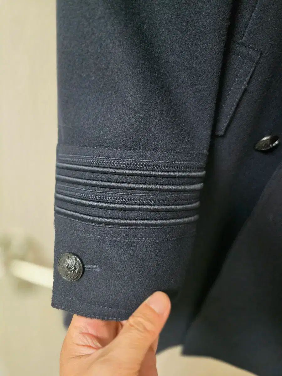  TIME ネイビー ダブル ブレステッド コート 95-100 チェスターコート ジャケット アウター