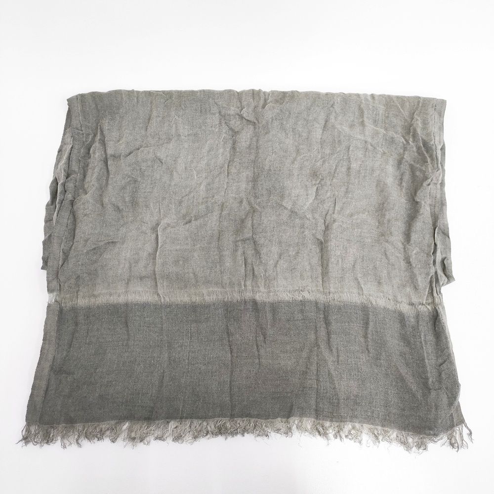 Faliero Sarti モダールシルクウール マフラー ストール グレー