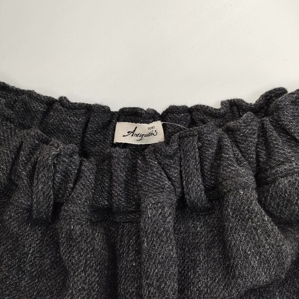  Ichi Antiquites ウールワイドパンツ イージーパンツ パンツ チャコールグレー レディース イチアンティークス 5 1111 T ワイドパンツ イージーパンツ パンツ