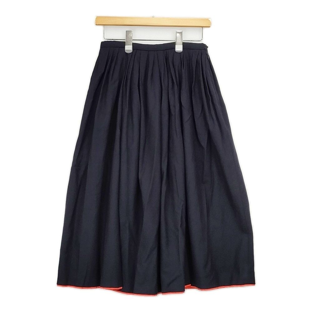 mina perhonen ua5987 ウールタックスカート 36 tranquil バイカラー