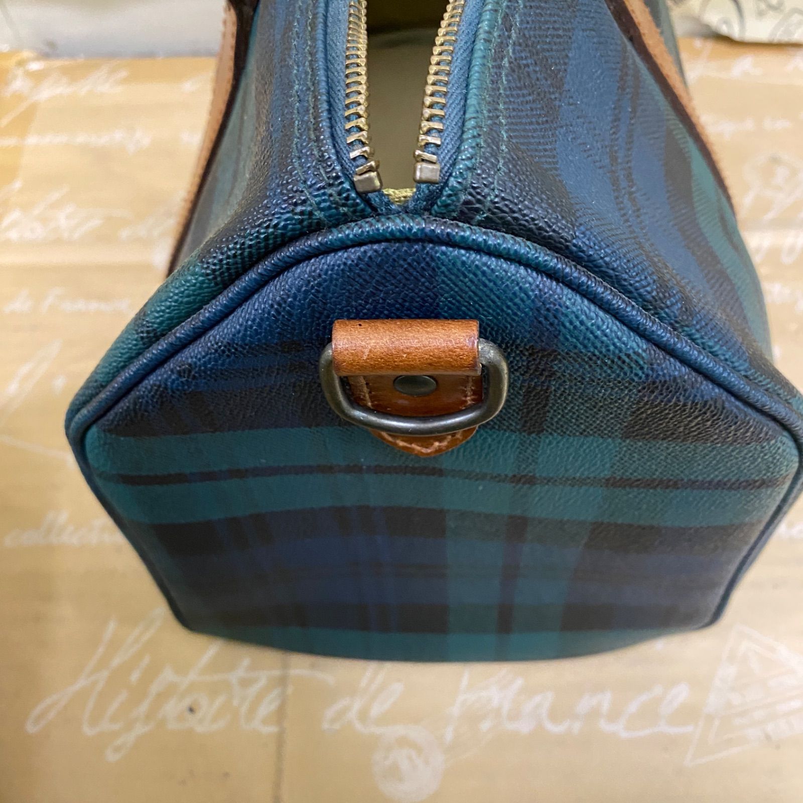 ポロ ハンド ミニボストンバッグ チェック 旅行 ラルフローレン FY281