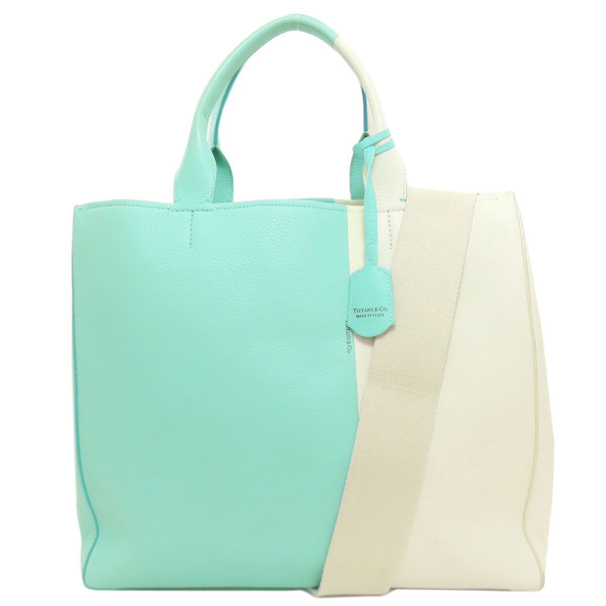 TIFFANY-Co. ティファニー バイ 2 WAY トートバッグ レザー レディース