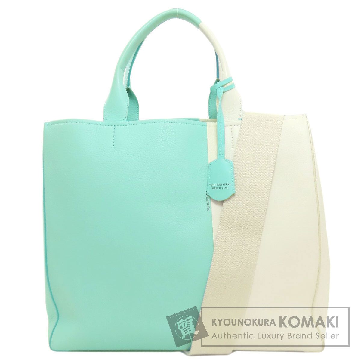 TIFFANY Co ティファニー バイ 2 WAY トートバッグ レザー レディース