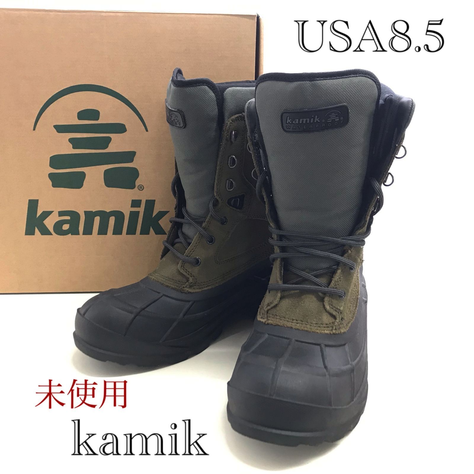 未使用 未使用 Kamik NATIONPLUS カミック スノーブーツ アウトドア 