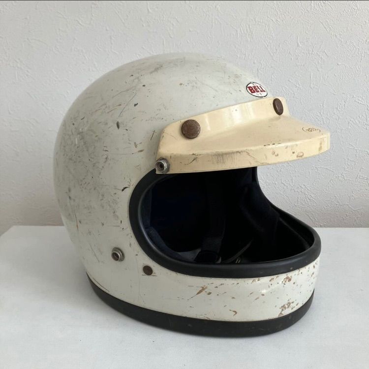 BELL STAR 120 ☆ビンテージ 当時物 1970年代 XLサイズ 白 族ヘル Z1