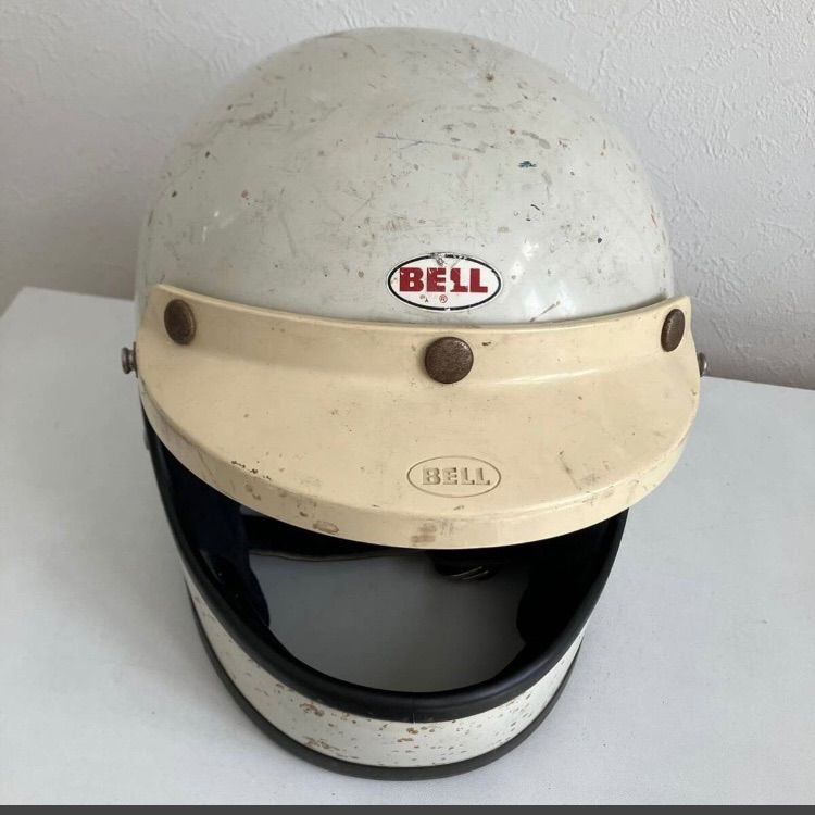BELL STAR 120 ☆ビンテージ 当時物 1970年代 XLサイズ 白 族ヘル Z1