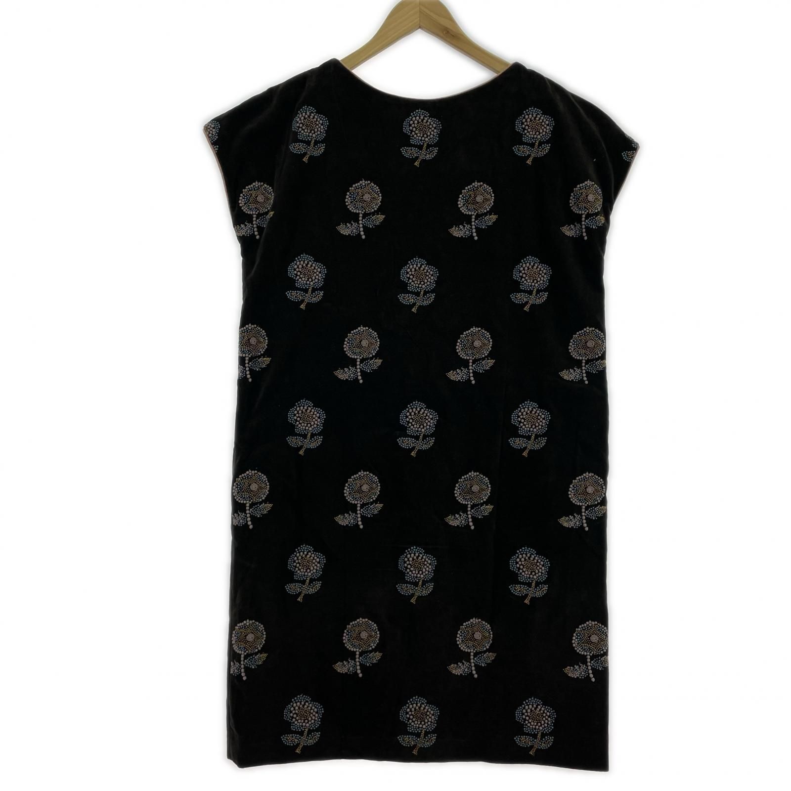 perhonen ベロアワンピース