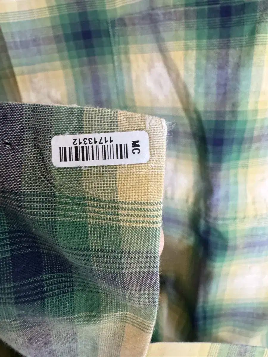 L RRL(ダブルアールエル) ドビー チェック 半袖 キャンプ シャツ