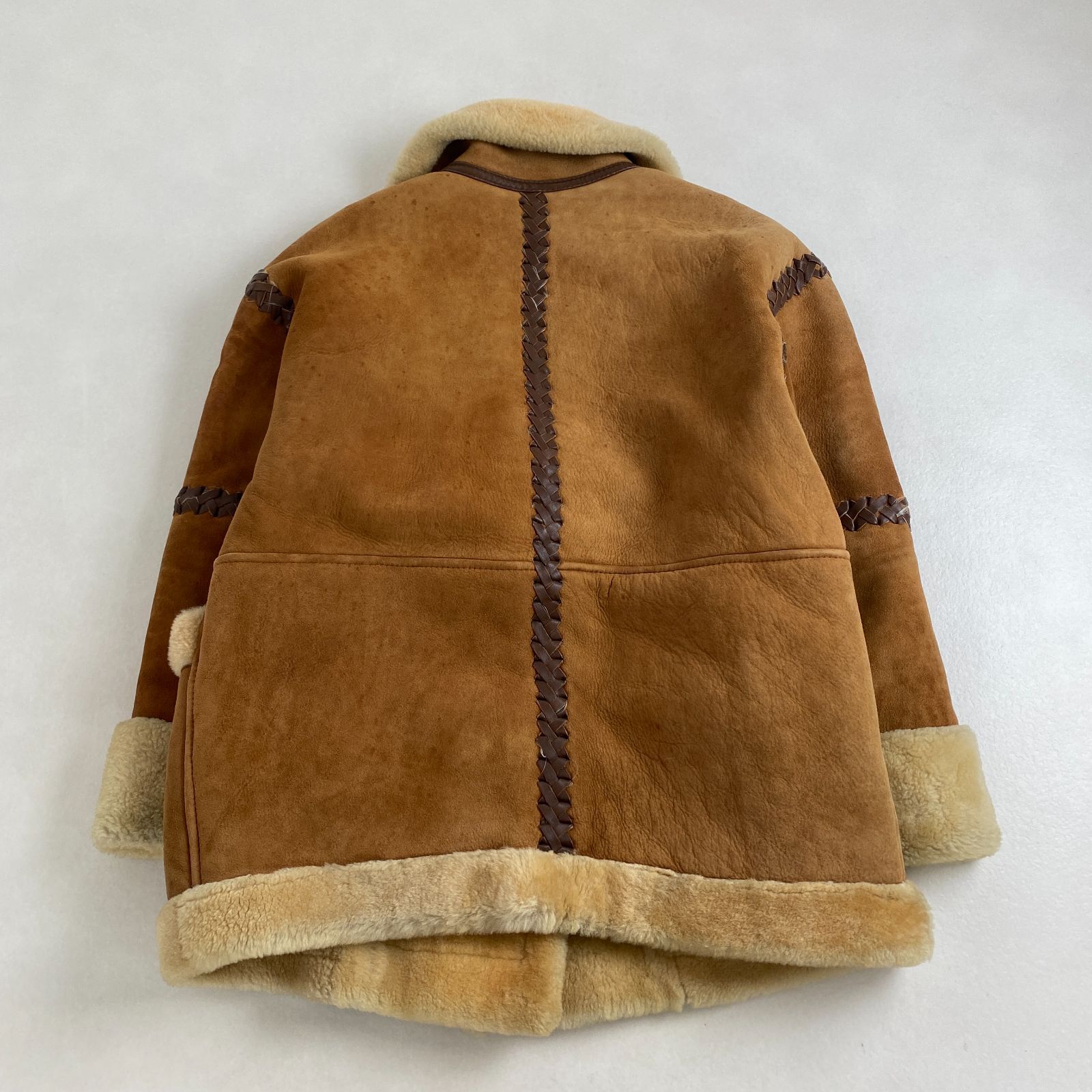 ISSEY MIYAKE i.s. 80s ムートンジャケット M 羊革 ISSEY MIYAKE i.s. 80s ムートンジャケット M 羊革 イッセイミヤケ