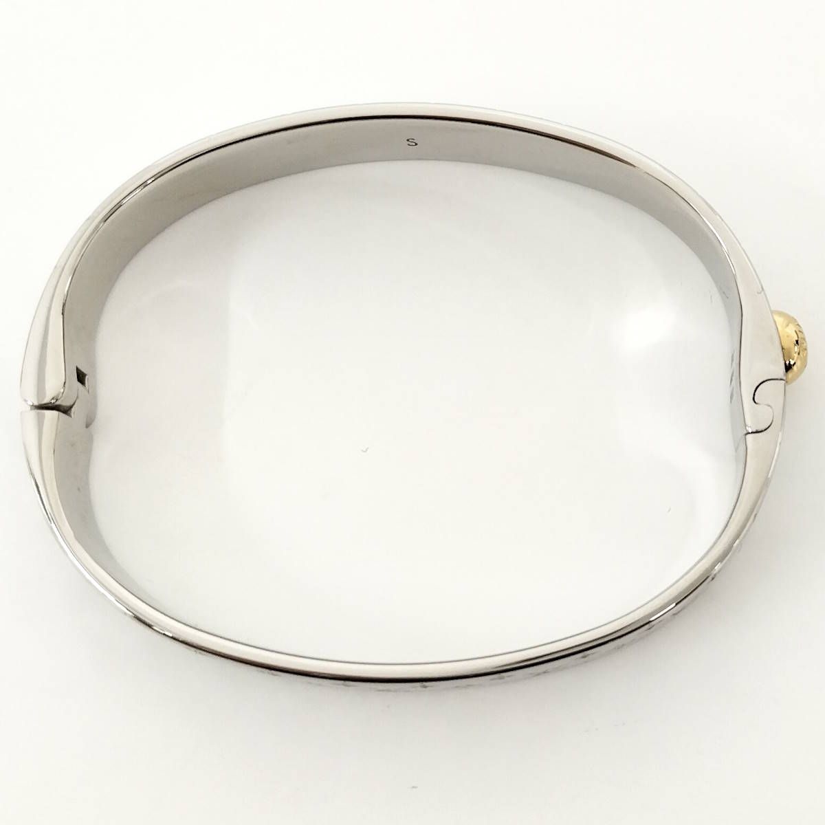 ルイヴィトン カフ・ナノグラム ブレスレット シルバー ルイヴィトン