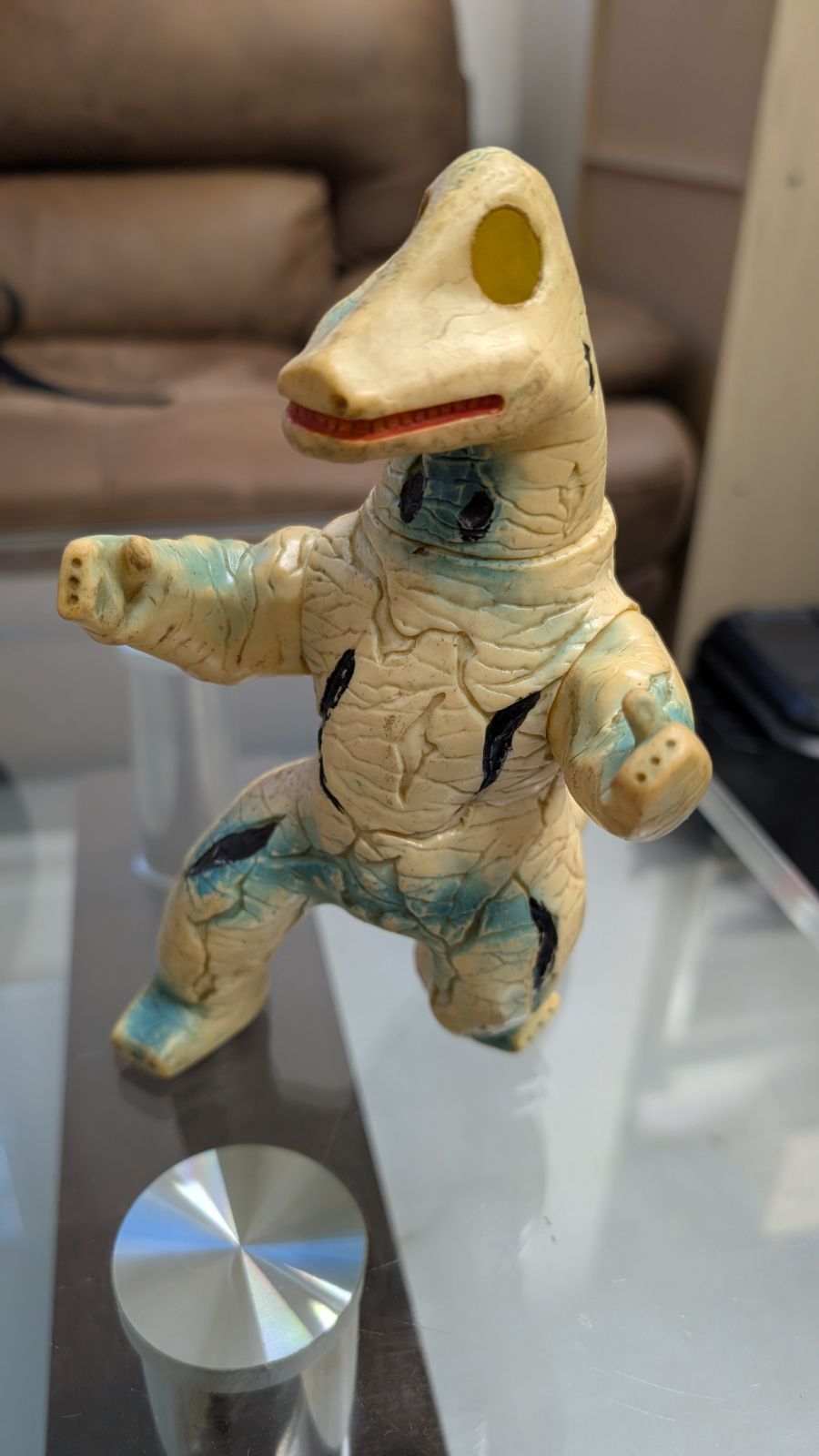 ジャンク品 マルサン エレキング ソフビ - メルカリ