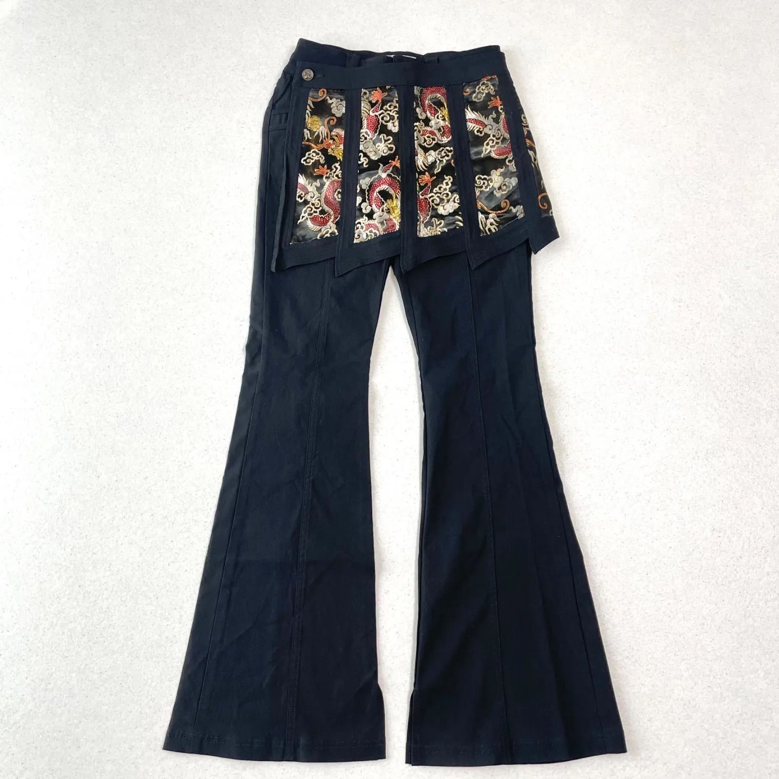 ozz☆ozz on☆和ロリ☆チャイナ☆パンツ Y2K パンク Ozz On オッズオン チャイナモチーフ 巻きスカート フレア