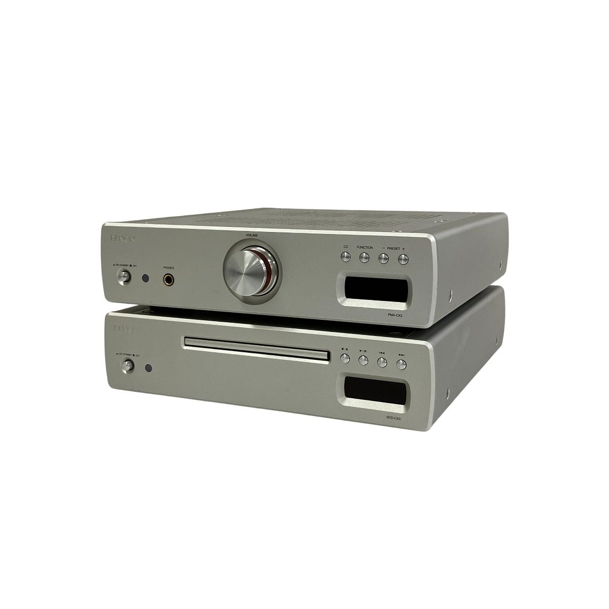 DENON DCD-CX3+PMA-CX3 ジャンク品 DENON PMA-CX3 DCD-CX3 プリメインアンプ CDプレーヤー オーディオ