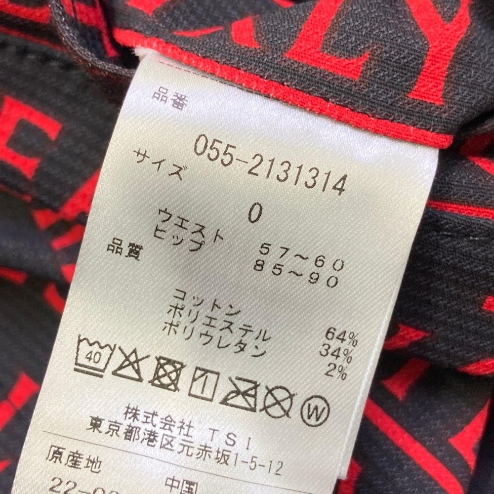サイズ：0 PEARLY GATES パーリーゲイツ 055-2131314 パンツ  ブラック系 [240101572700] ゴルフウェア レディース ストスト サイズ：0 PEARLY GATES パーリーゲイツ 055-2131314 パンツ ブラック
