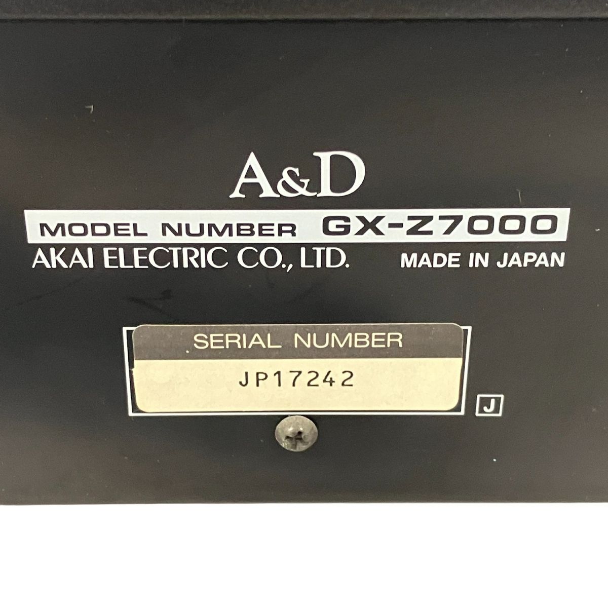 A&D GX-Z7000 カセットデッキ ジャンク T10611861 - メルカリ