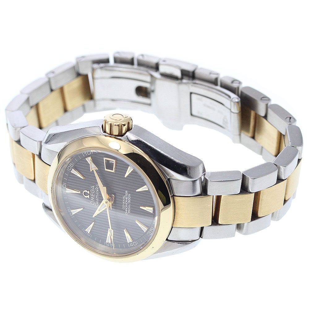 オメガ OMEGA 231.20.30.20.06.002 シーマスター アクアテラ 150 M SS YG デイト 自動巻き レディース_919509