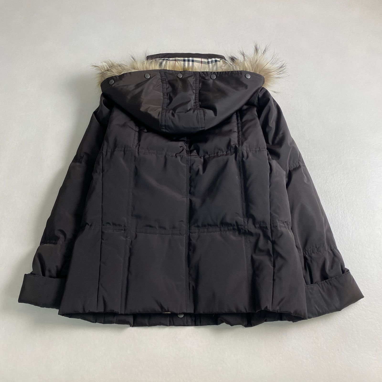 バーバリーロンドン ダウンジャケット 3way ノバチェック ファー