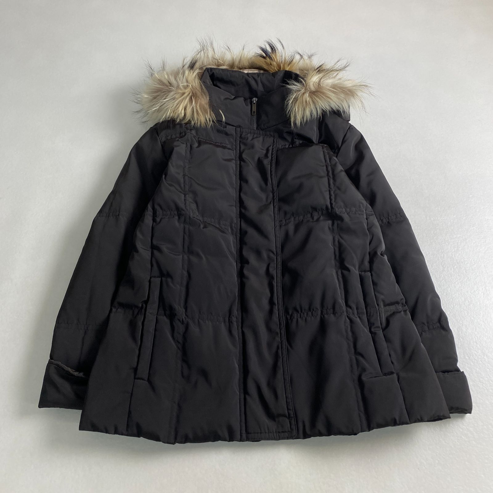 バーバリーロンドン ダウンジャケット 3way ノバチェック ファー