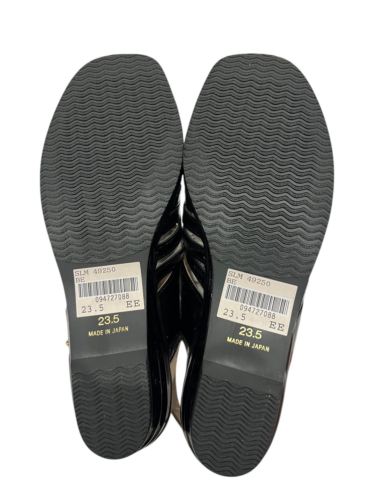 Z1616【美品】yoshinoya 銀座ヨシノヤ サンダル エナメル バック