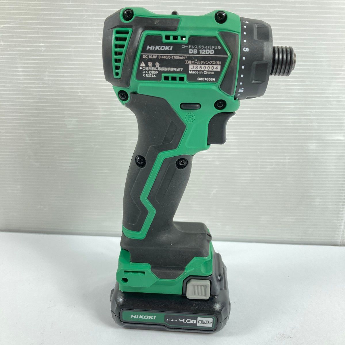 HiKOKI ハイコーキ 10.8 V コードレスドライバドリル バッテリ 付属 PSEマークあり DB 12 DD グリーン