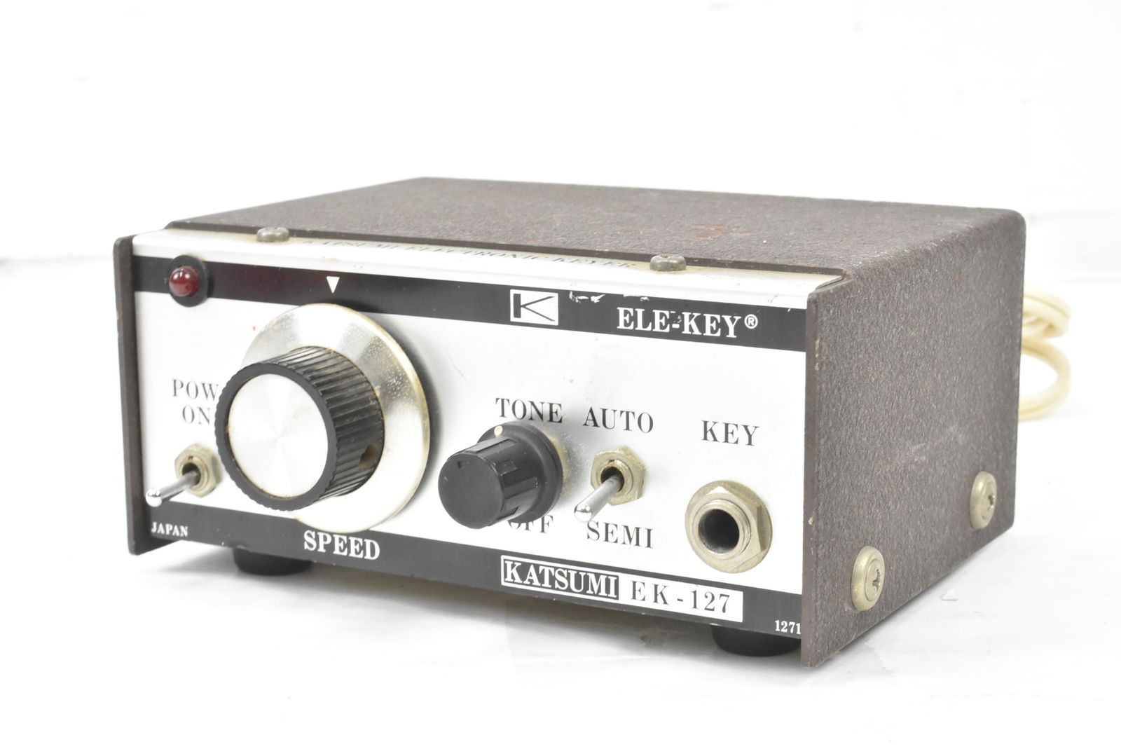 カツミ EK 127 KATSUMI エレキー 電鍵 電キー アマチュア無線 D A 00 byebye