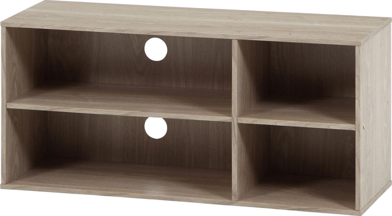 棚付きラック TVラック 89 アッシュグレｰ/ホワイトウォッシュ 43871/43872 不二貿易