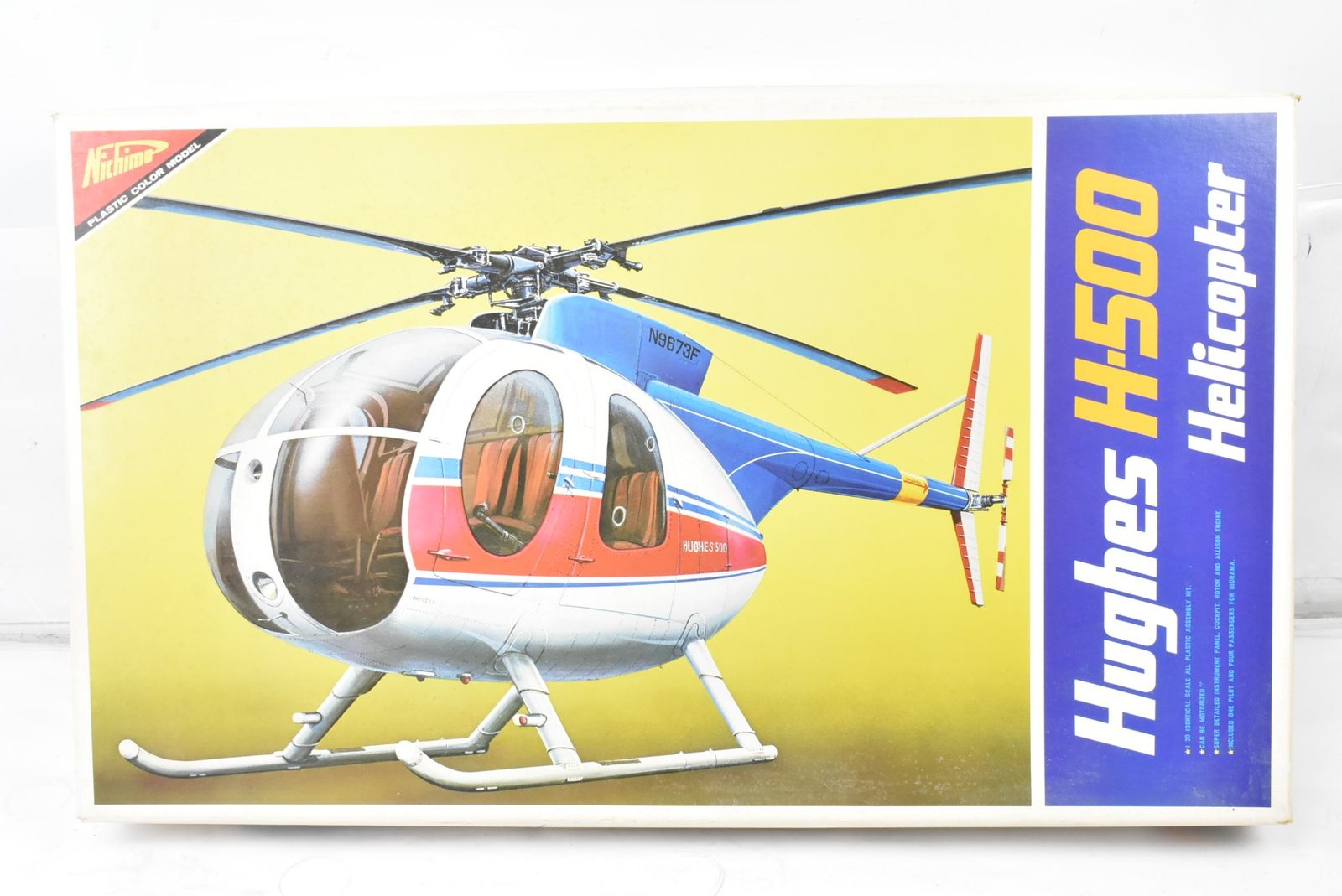 未組立 ニチモ 1/20 ヒューズ H500 ヘリコプター プラモデル 模型