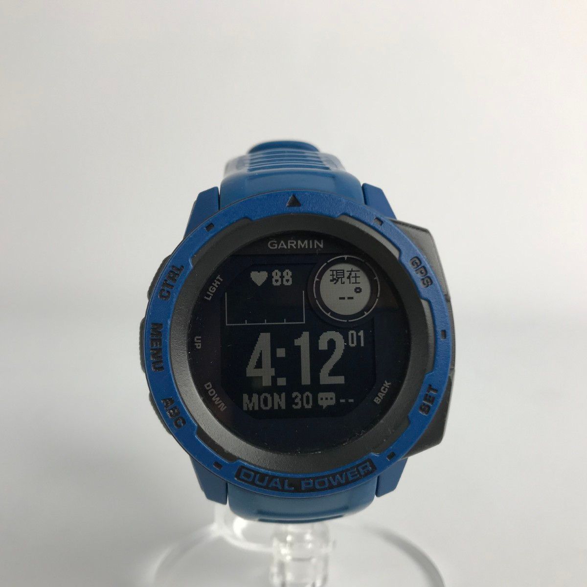 GARMIN タフネスGPSウォッチ DUAL POWER 箱 取説付 010 02293 35 ブルー