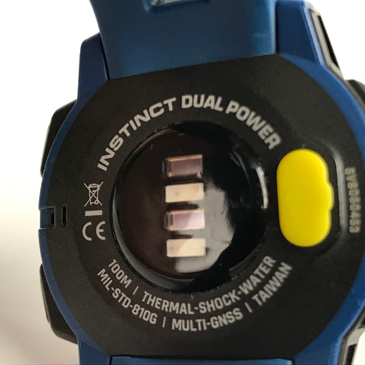  GARMIN タフネスGPSウォッチ DUAL POWER 箱 取説付 010 02293 35 ブルー 腕時計(デジタル) 時計