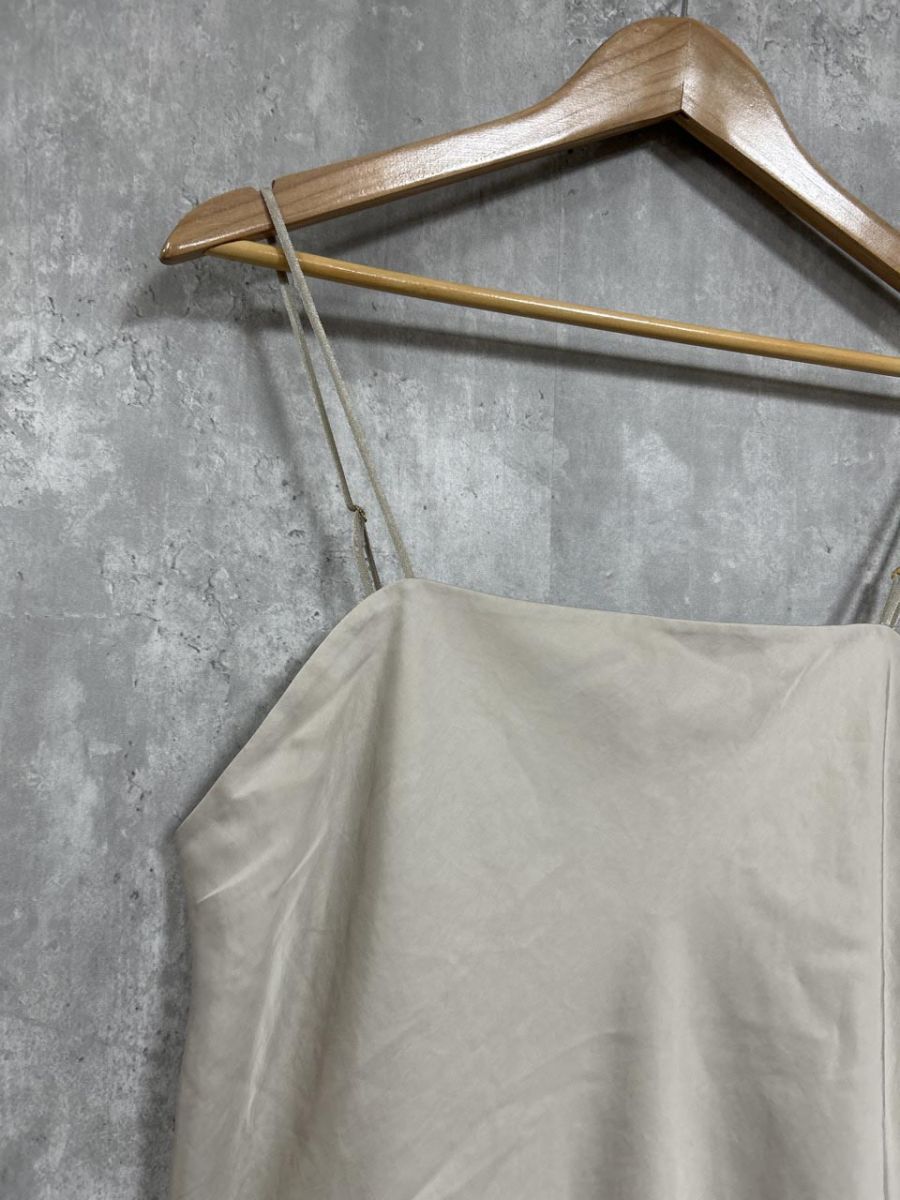 23区 サテン シンプル 無地 カジュアル キャミソール size 46 ベージュ レディース