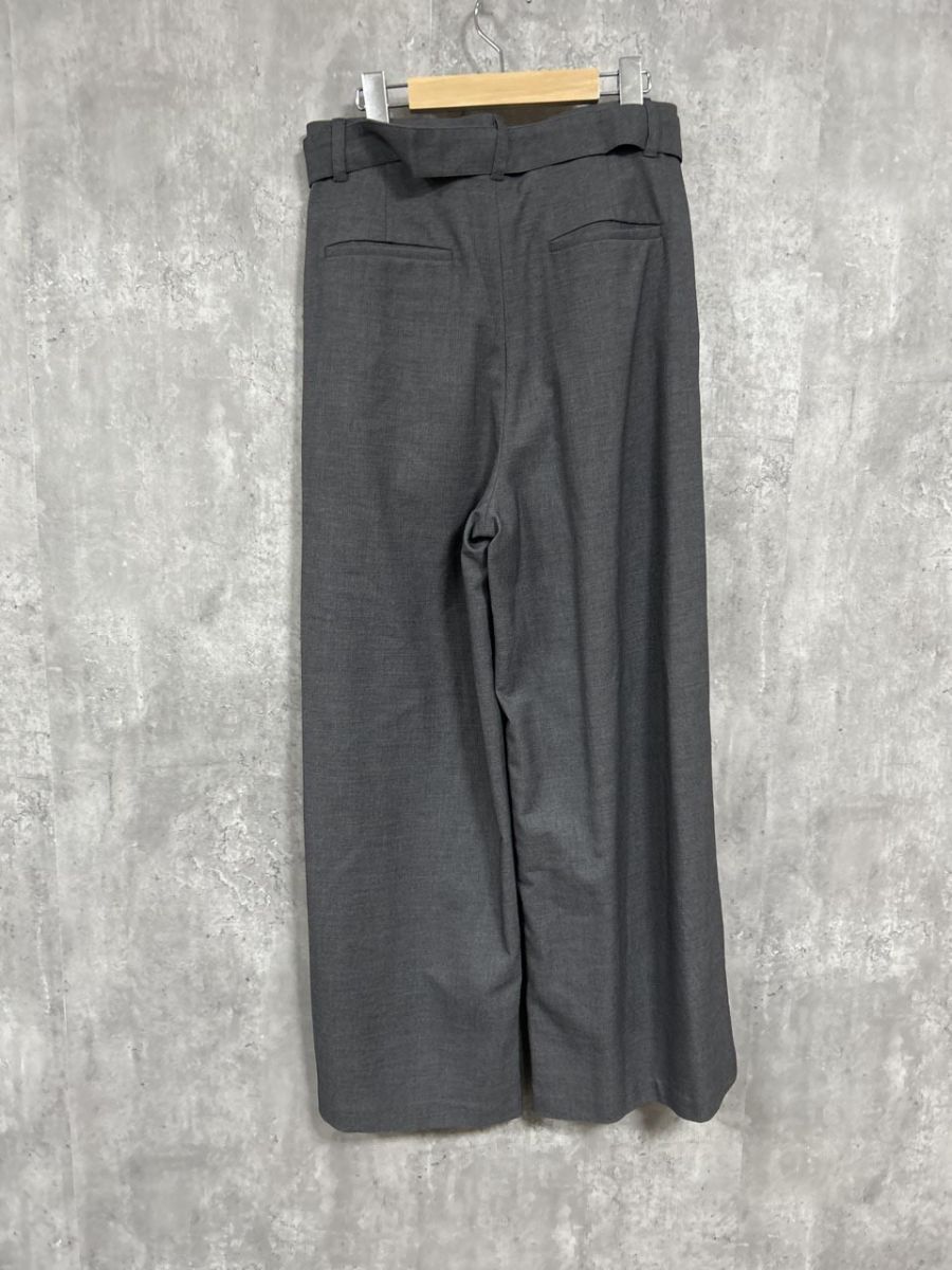  RIVE DROITE リヴドロワ 腰ベルト付き ワイド パンツ size 38 グレー レディース ワイドパンツ イージーパンツ パンツ