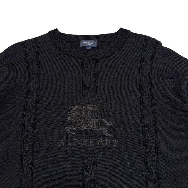 古着 バーバリー ゴルフ BURBERRY GOLF 長袖 ニットセーター