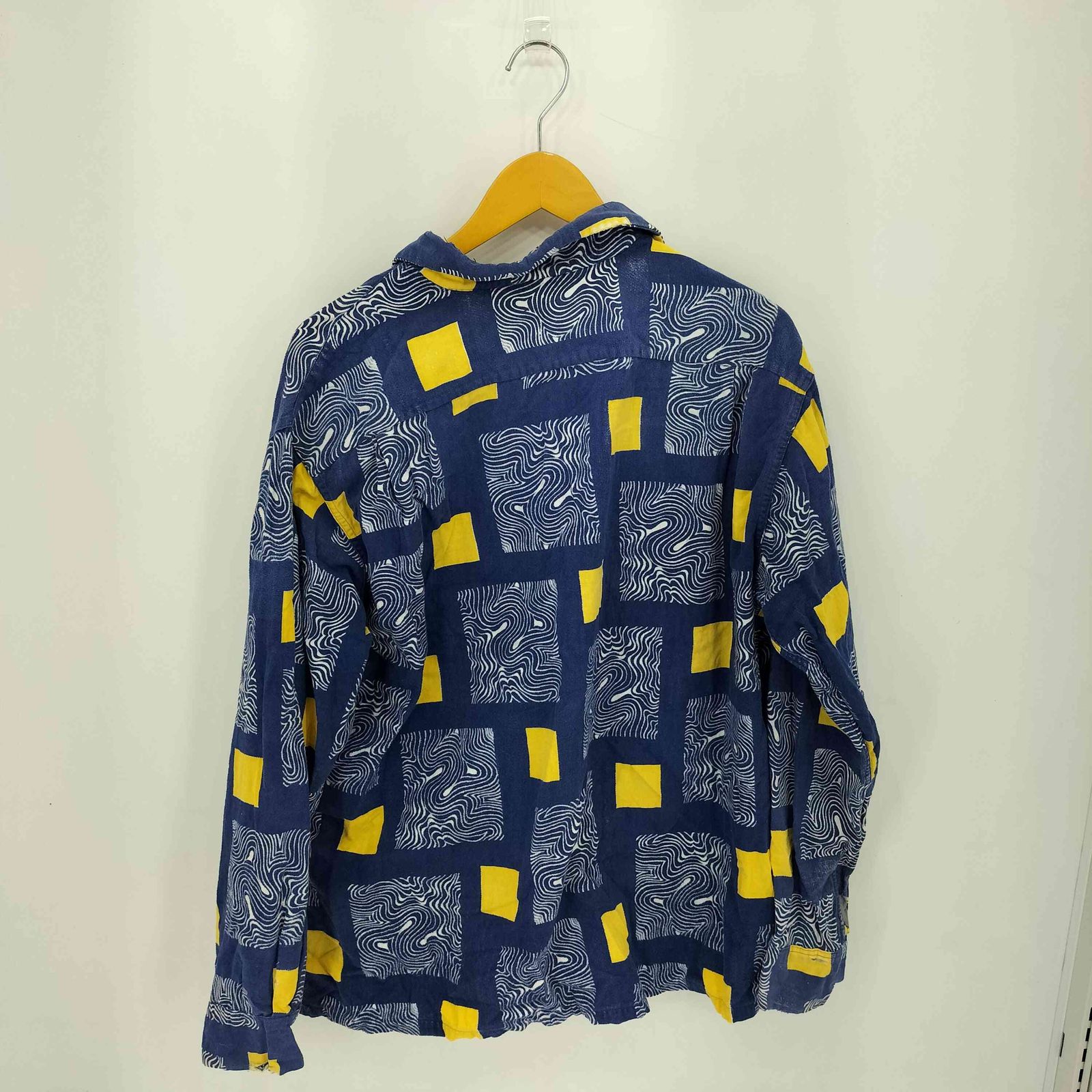 ユーズドフルギ 古着 MOHAWK Sportwear 50 s 開襟 コットン ロングスリーブ アロハシャツ メンズ import XL